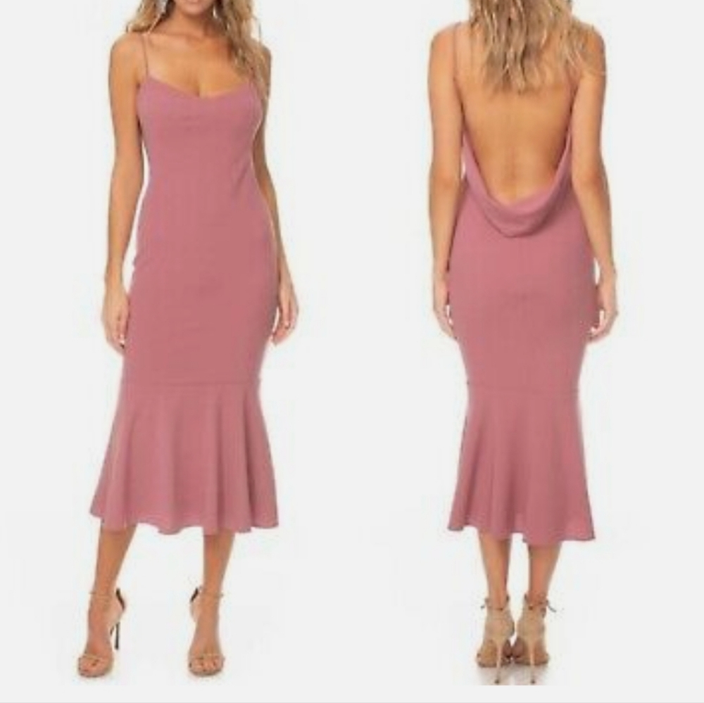 Katie May Pink Backless Dress